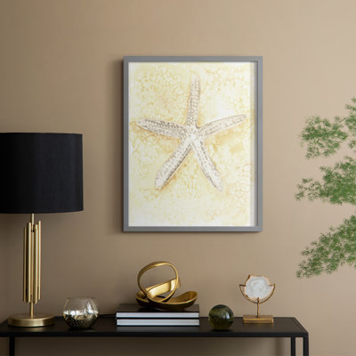 Salty Seashell I Framed Print - Solid Wood
