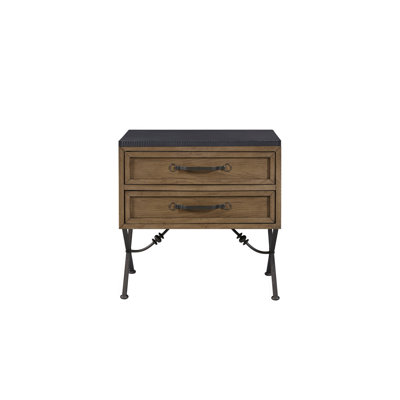 2 Drawer Nightstand - Almond