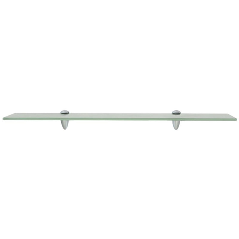 Glass Floating Shelf, 0.8cm H x 80cm W x 20cm D, Green