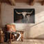 «Rustic Longhorn», reproduction d'art mural Western-1791387551