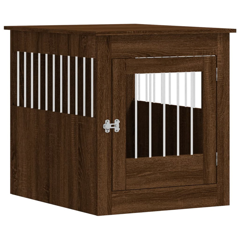 Pet Crate, Brown Oak, 71cm H x 64.5cm W x 80cm D