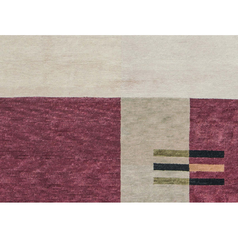 Hand-Knotted High-Quality Red Area Rug