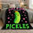 1pc Cute Pickle Blanket, Funny "Just A Girl Who Loves Pickles" Graphic Flannel Throw, Adorable Cartoon Pickle with Crown Design Cozy Blanket for Kids Girls Women, Lightweight Sofa Couch Bed Decor, Gift-135864659