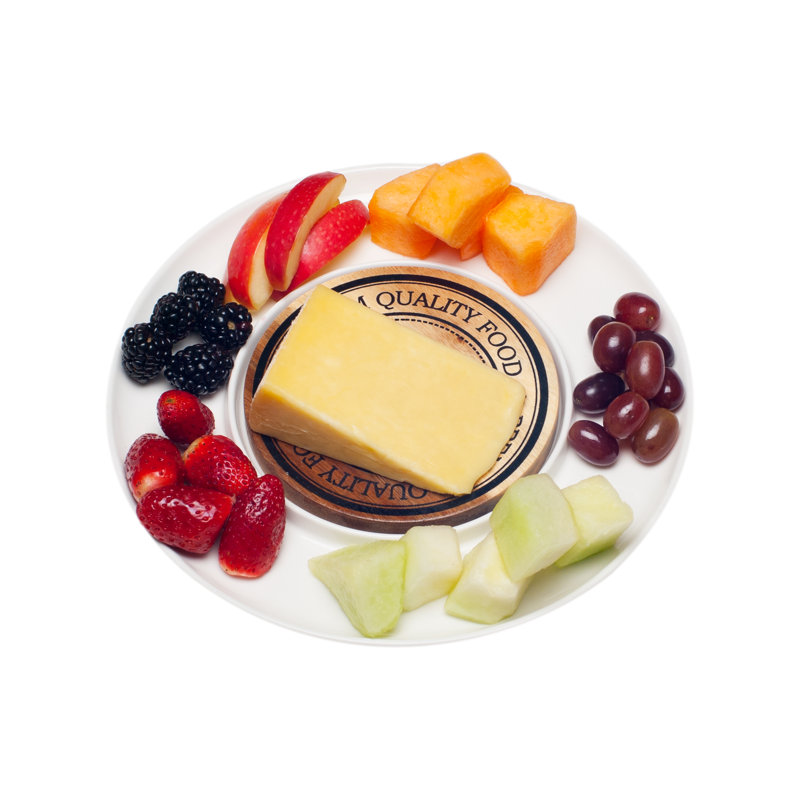 Assiette de service à fromage 10,25 po avec plateau en acacia