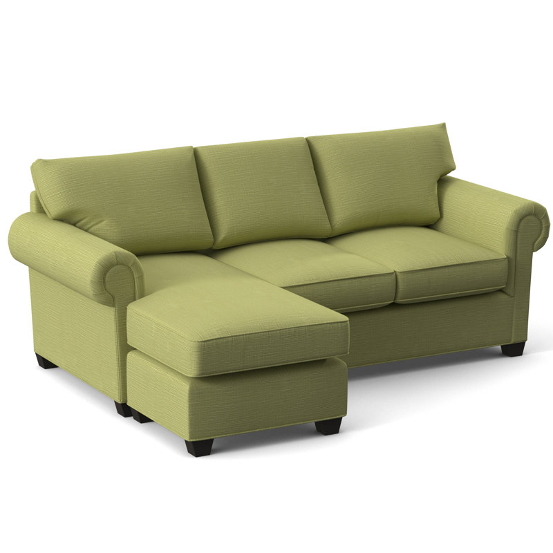 Charlotte 86" Wide Reversible Sleeper Sofa & Chaise with Ottoman, Ridgecrest Meadow, Hybrid