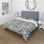Ensemble de housse de couette gris et noir Midcentury Mosaic Tiles II - Midcentury-109174453