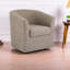 Fauteuil d'appoint pivotant moderne, similicuir élégant, détente à la maison