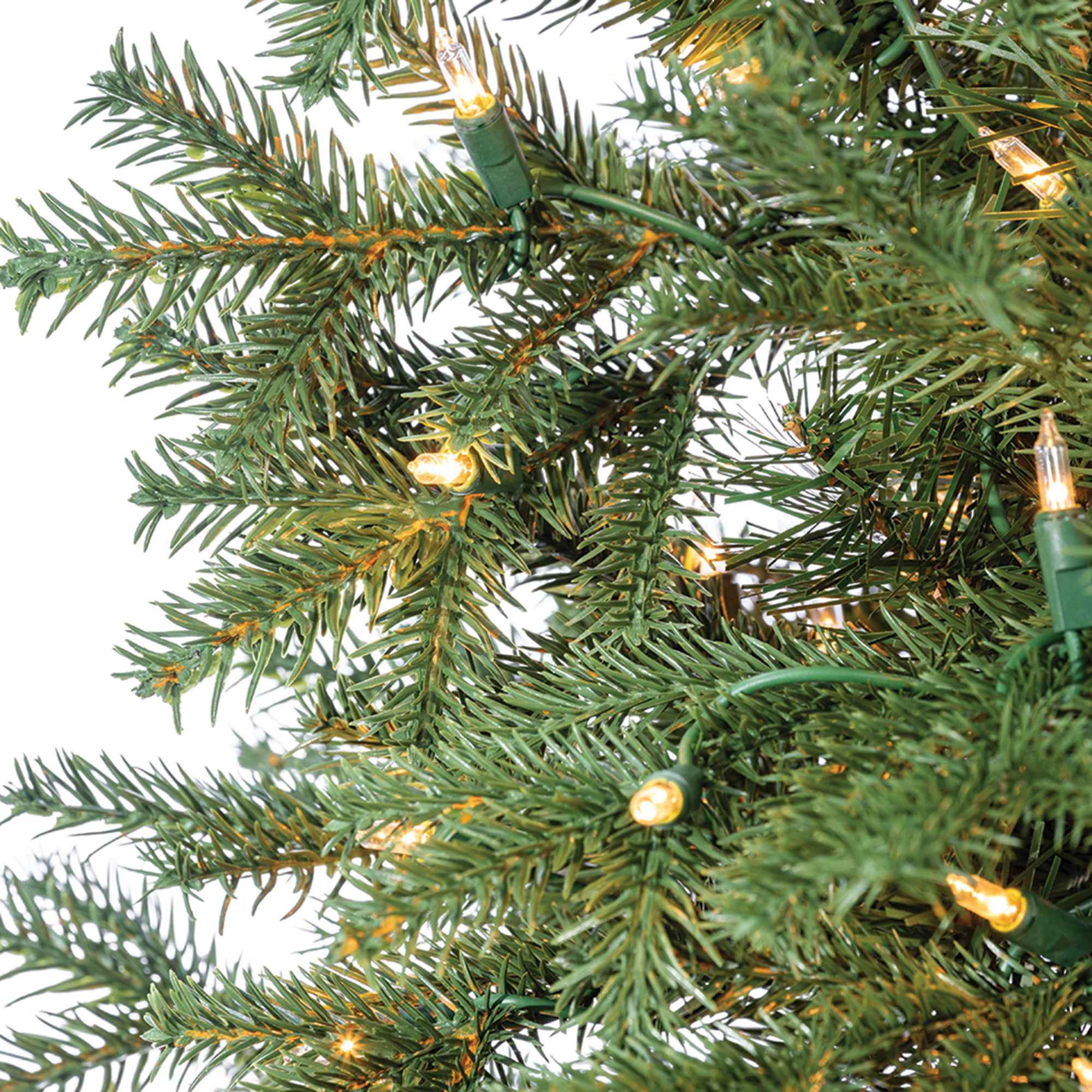 48' Lighted Artificial Pine Christmas Tree