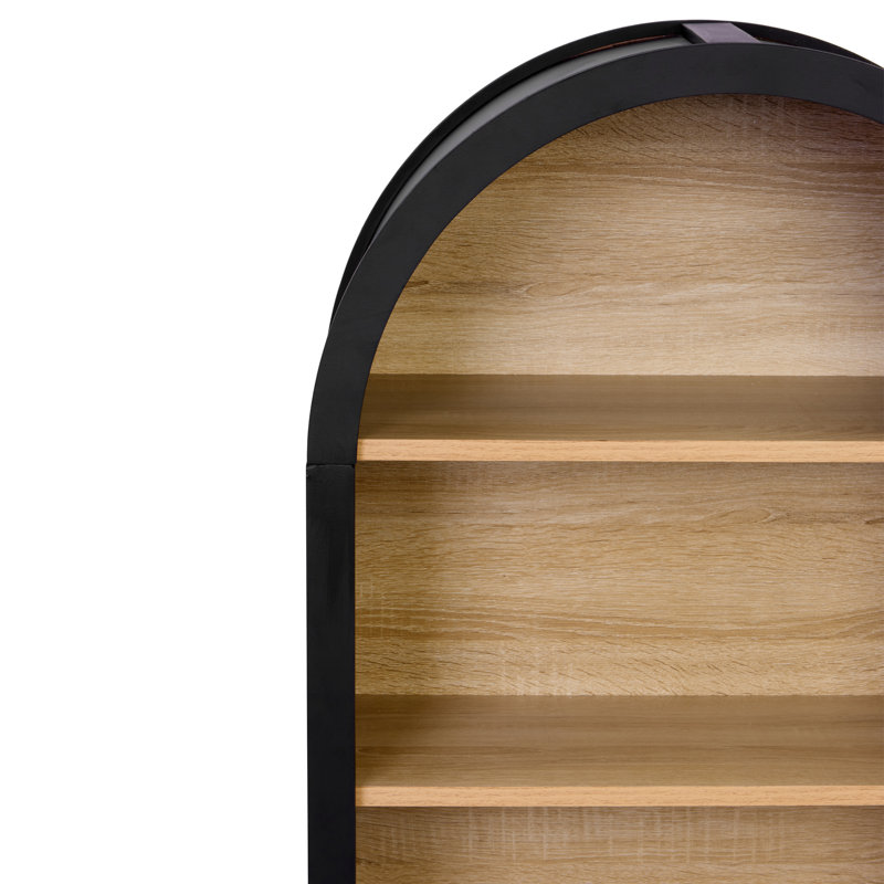 4-Shelf Arched Bookshelf