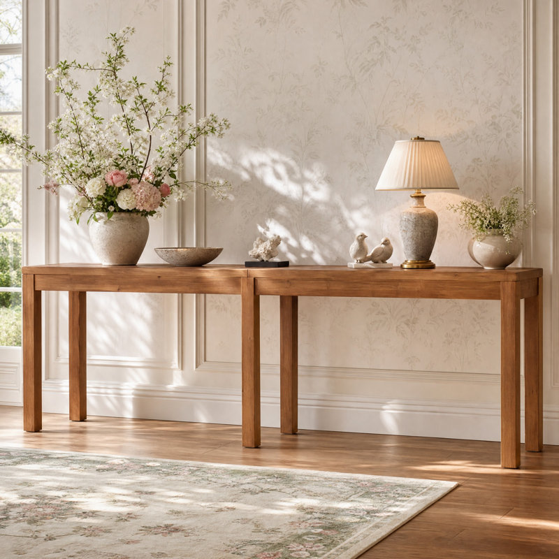 95 Inch Extra Long Wood Sofa Table