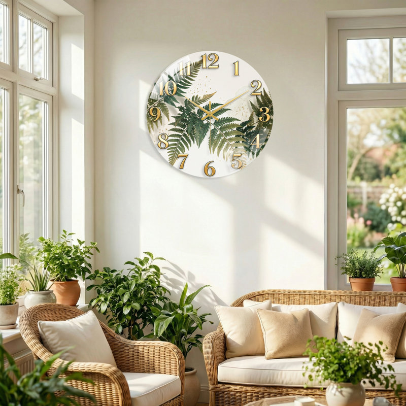 Horloge murale 23,6 po, 60 x 60 cm (23,6 x 23,6 pouces)