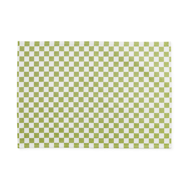 Check Placemat, Set Of 4, Green