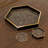 LLB- Hexagon tray - Roxy Leopard