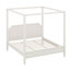 Structure de lit à baldaquin en bois avec tête de lit, lit plateforme à baldaquin moderne avec pieds de soutien, espace de rangement sous le lit-130557778-130557779