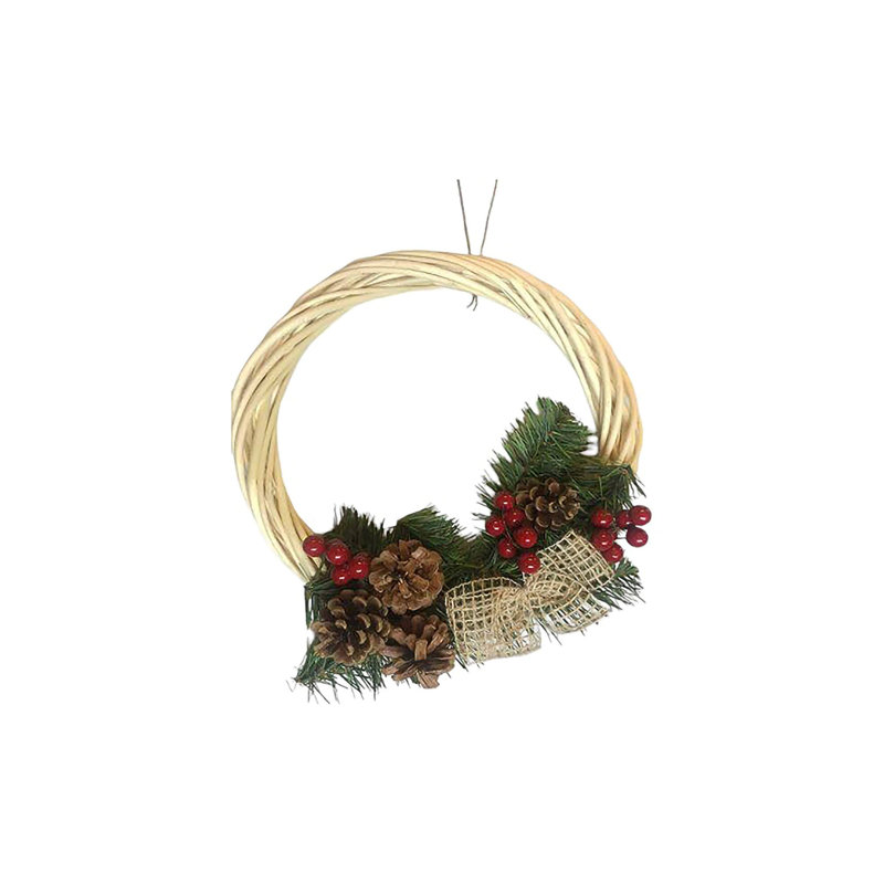 30cm Faux Garland, Green/Yellow