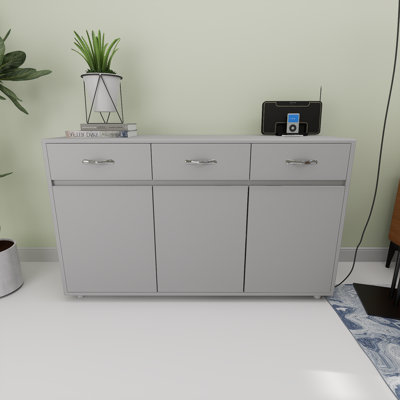 Three Door Side Table