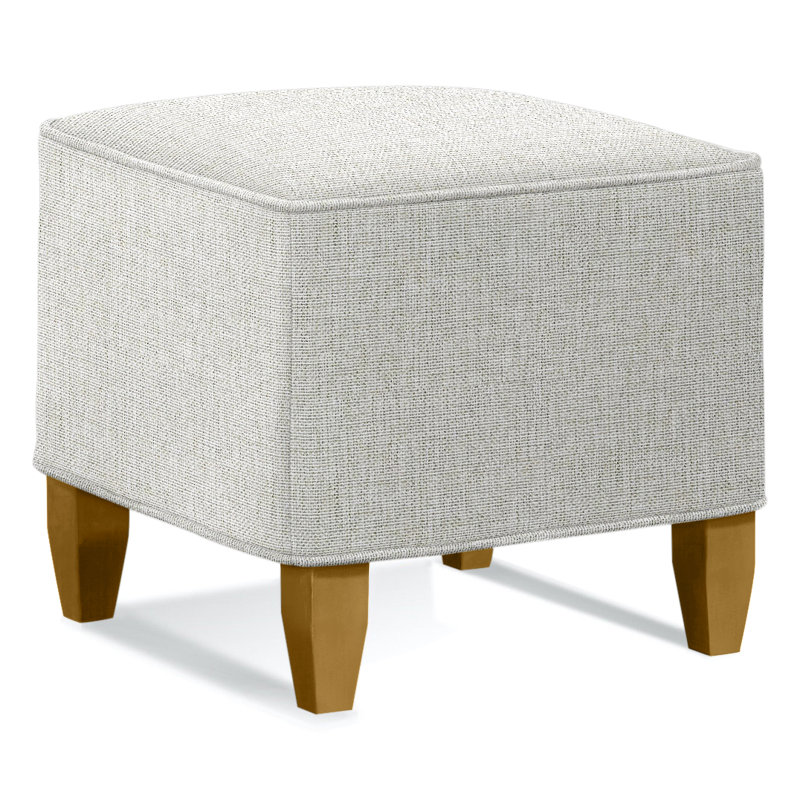 Brooklyn Square Ottoman, Brown Geometric, 0456-33, Honey