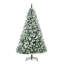 Sapin de Noël artificiel enneigé 6 pi avec branches réalistes, 61 pommes de pin et 800 pointes HOMcom