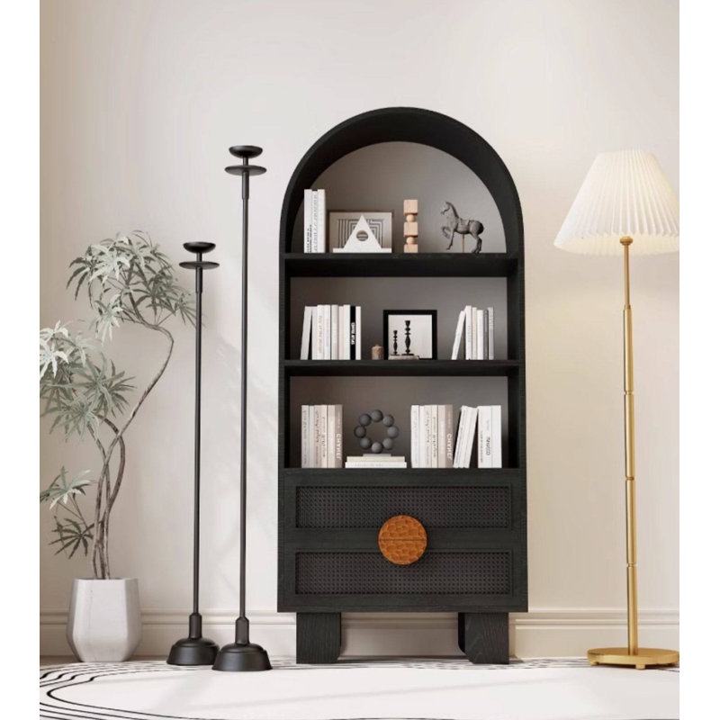 Présentoir 31,50 "en bois massif standard + bois manufacturé et armoires en porcelaine