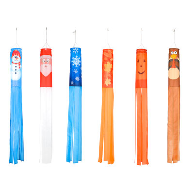 Double Sided 60'' H Polyester Christmas Wind Sock