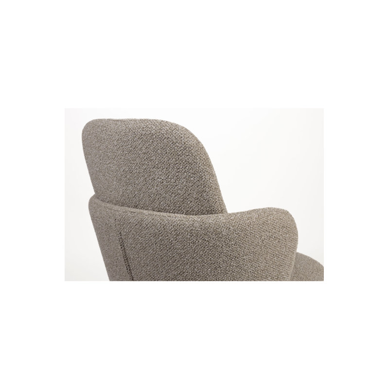 Jerrico Upholstered Arm Chair, Brown Beige