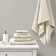Amour Spa Waffle Cotton Jacquard Antimicrobial Bath Towel 6 Piece Set