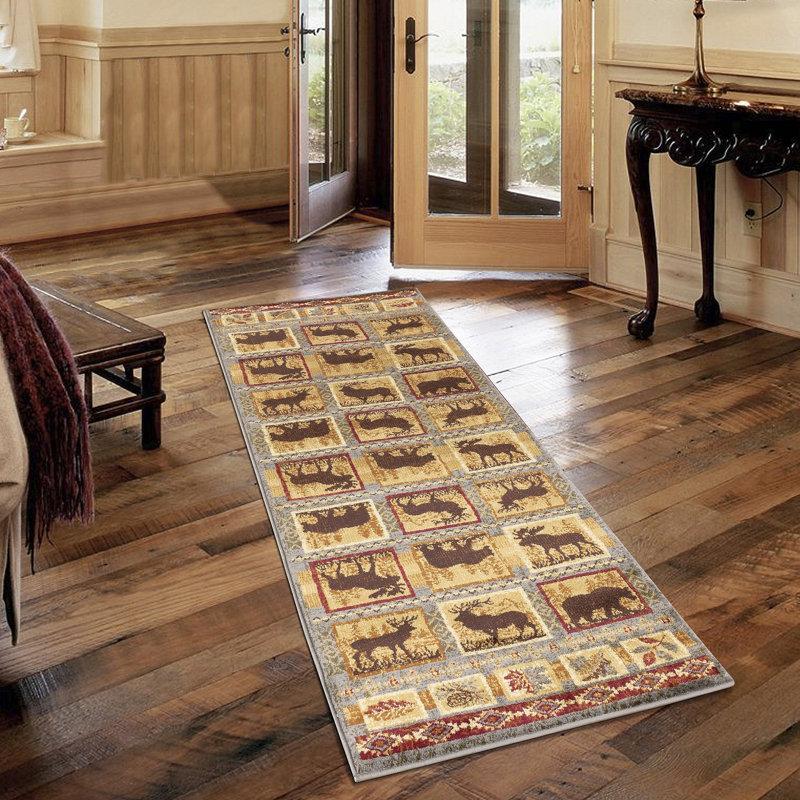 Tapis multicolore, Rectangulaire 7 pi 10 po x 10 pi 3 po
