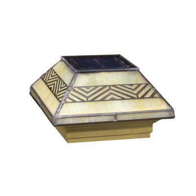 Chevron Solar Post Cap With Pressure-treated Base -  Deckorators, 158400