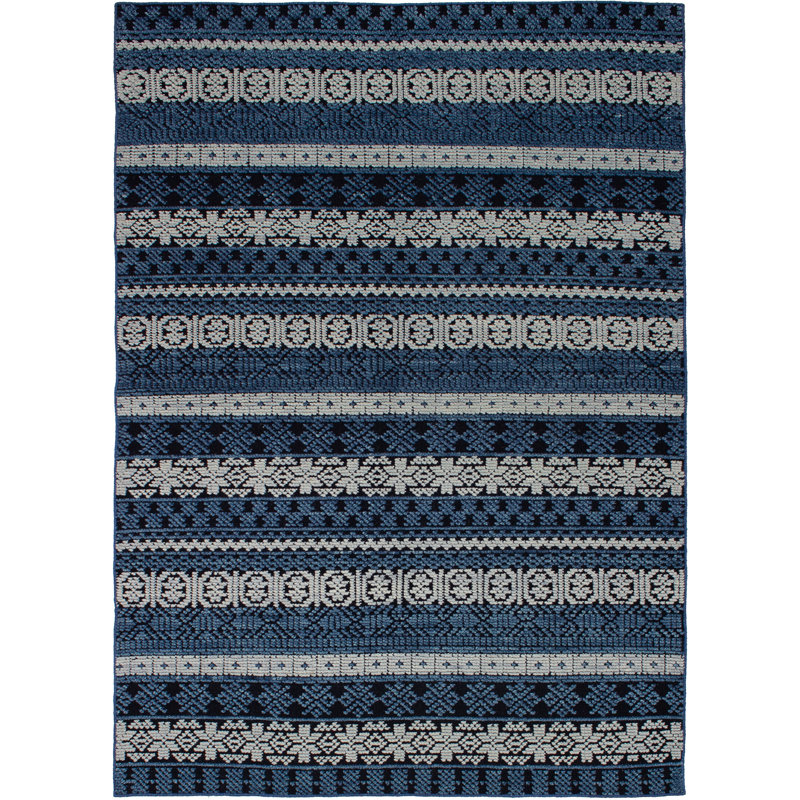 Tapis de zone en laine 5 pi 5 po x 7 pi 8 po one-of-kind à la main noué la Caila