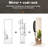360° Rotating Full Length Floor Mirror With Coat Rack, Multifunctional Storage, Solid Rubberwood, White, 66"x14"-1114872801