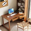 Bureau de direction en L en bois massif avec tiroirs Cerise-46894137-46894151