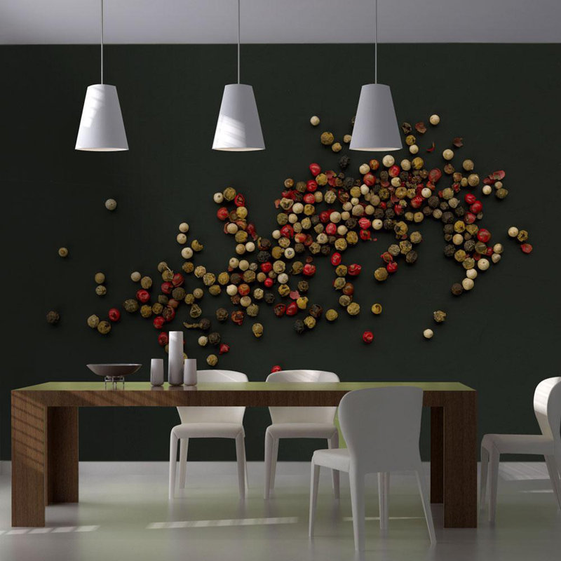 Murale poivrons, L 106 po x l 137 po