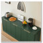 Buffet de 67 pouces avec ondulation moderne et contour arrondi