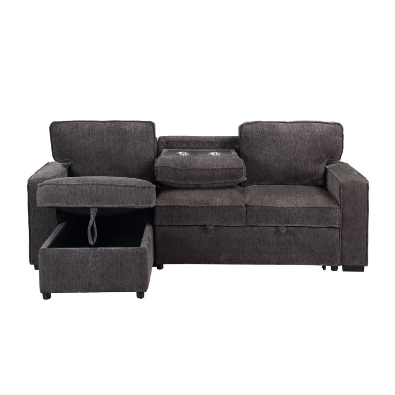Boneless TERRITORY DARK GREY PULL OUT SOFA BED