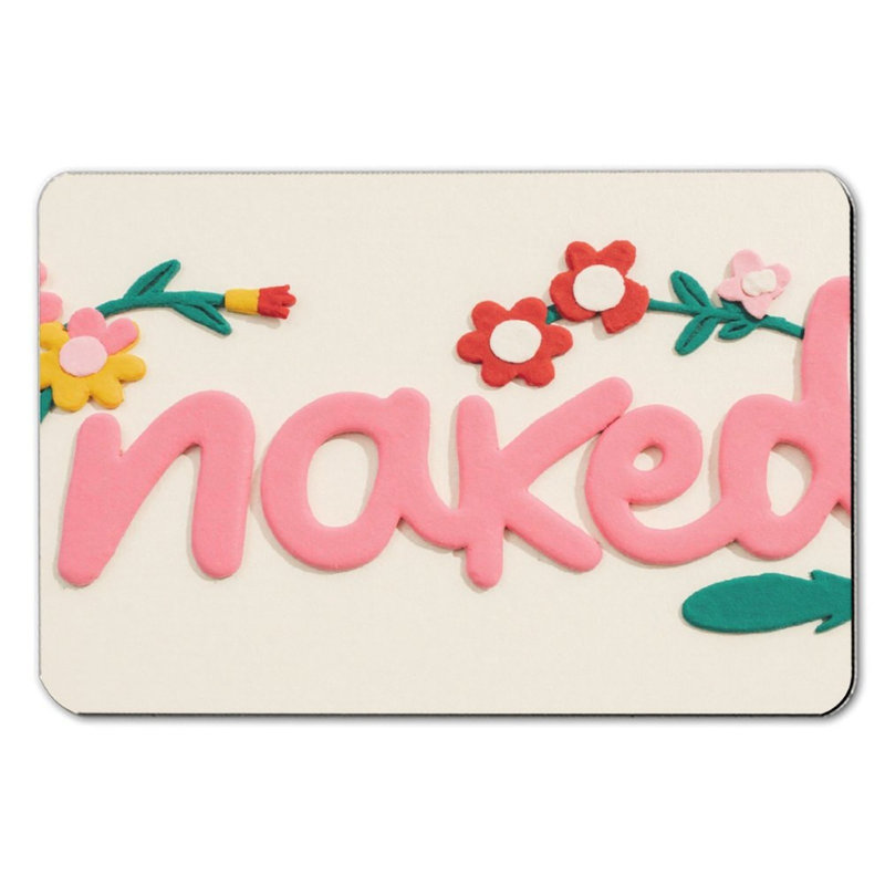Tapis de bain rose avec texte à motif floral, 16 x 24
