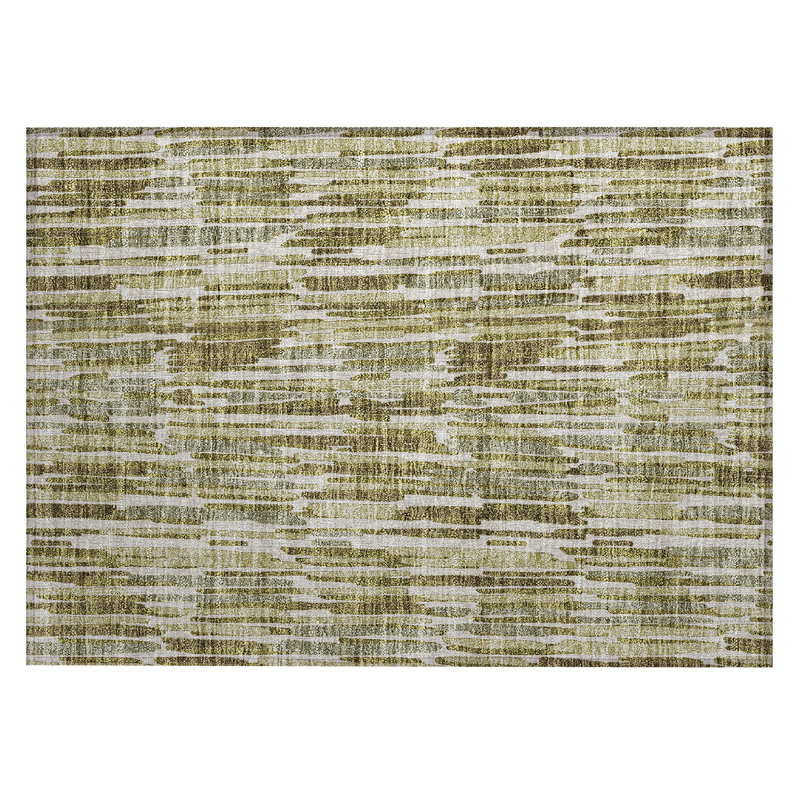 Neysa Washable Striped Indoor / Outdoor Rug, Rectangle 1'8" x 2'6"