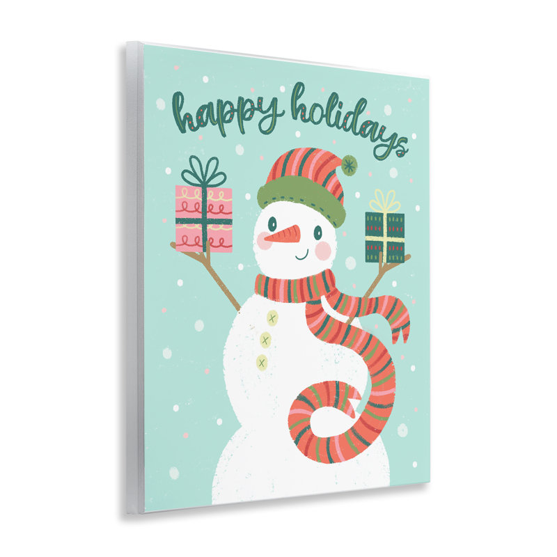 «Happy Holidays Snowman», art mural, par Brandi Powell