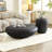 Wabi-sabi cobblestone shaped coffee table