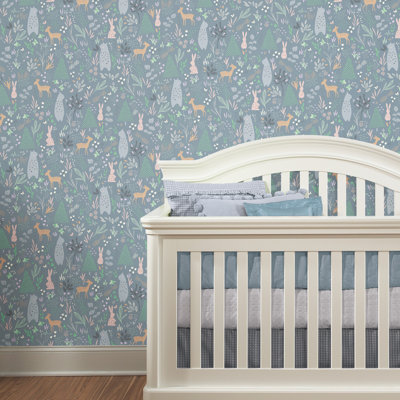 SPRING FOREST PALS PEEL & STICK WALLPAPER
