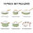 15 - Piece Non-Stick Ceramic Cookware Set