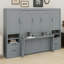 Lit escamotable Murphy avec placard, tiroirs et tablettes-1088093507