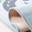 Tapis gris / bleu en polyamide tissé à la machine Haviland-567133385