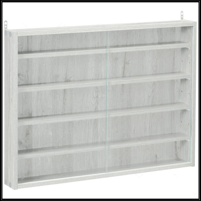 5-Tier Display Cabinet, Gray