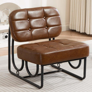 Fauteuil d'appoint rembourré sans accoudoirs