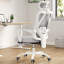 Chaise de bureau ergonomique avec repose-pieds, chaise de bureau en filet avec appui-tête, chaise d'ordinateur à haut dossier avec support lombaire réglable pour bureau à domicile-762022295