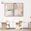 «Oasis Minimalist Room Art», ensemble de 2 impressions sur toile par -982663882-982663885-982663877