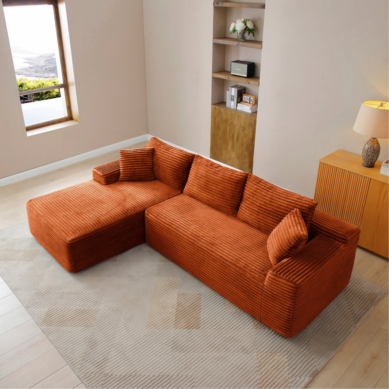 Canapé modulaire Boneless, canapé modulaire Cloud avec assise profonde, canapé modulaire moderne en L avec méridienne, fauteuils rembourrés pour le salon, sans assemblage
