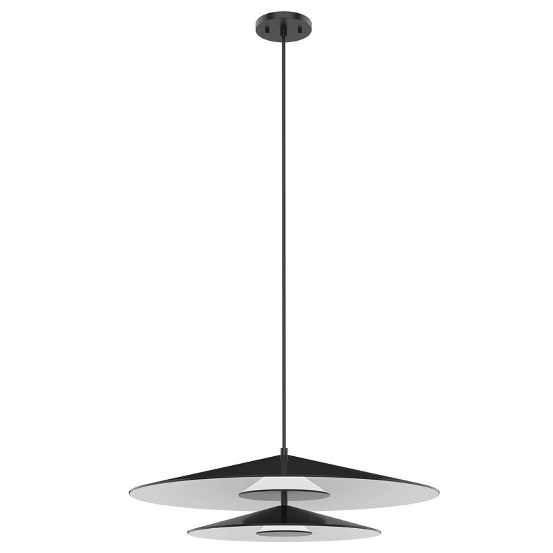 Cruz 2 - Light LED Pendant, Black/White