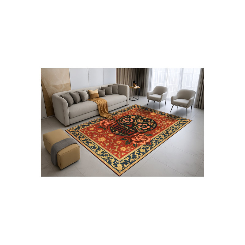 Tapis vert lavable Mosso, 4'7" x 6'7"
