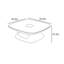 Table basse carrée de style italien